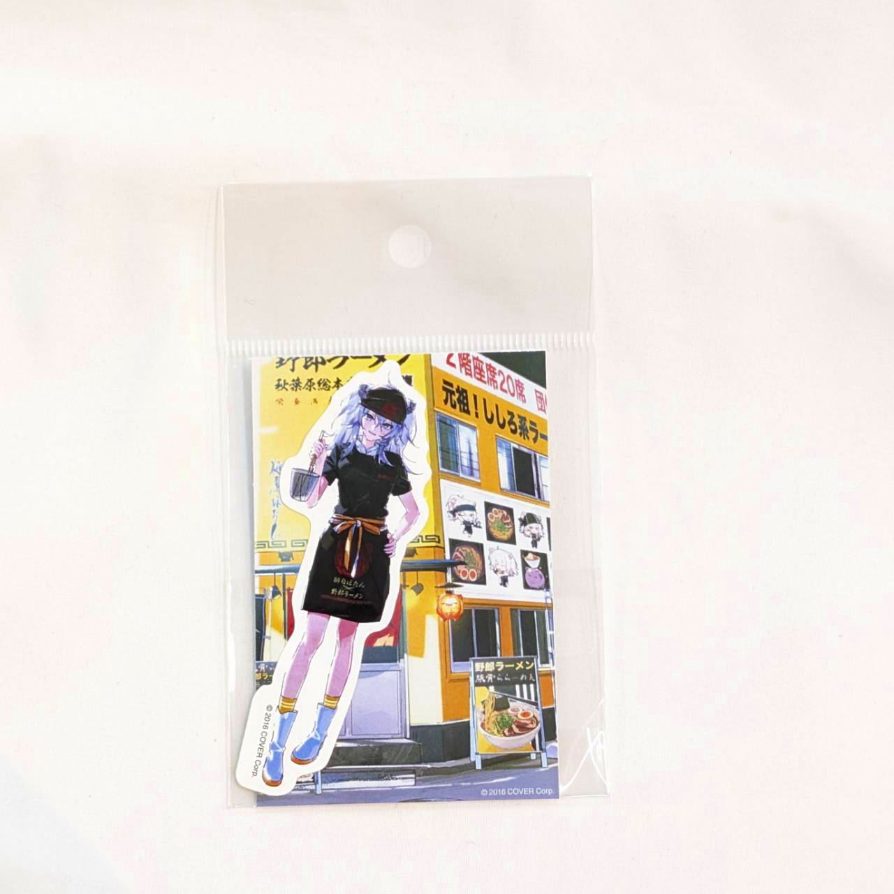 ホロライブ 獅白ぼたん×野郎ラーメン ステッカー