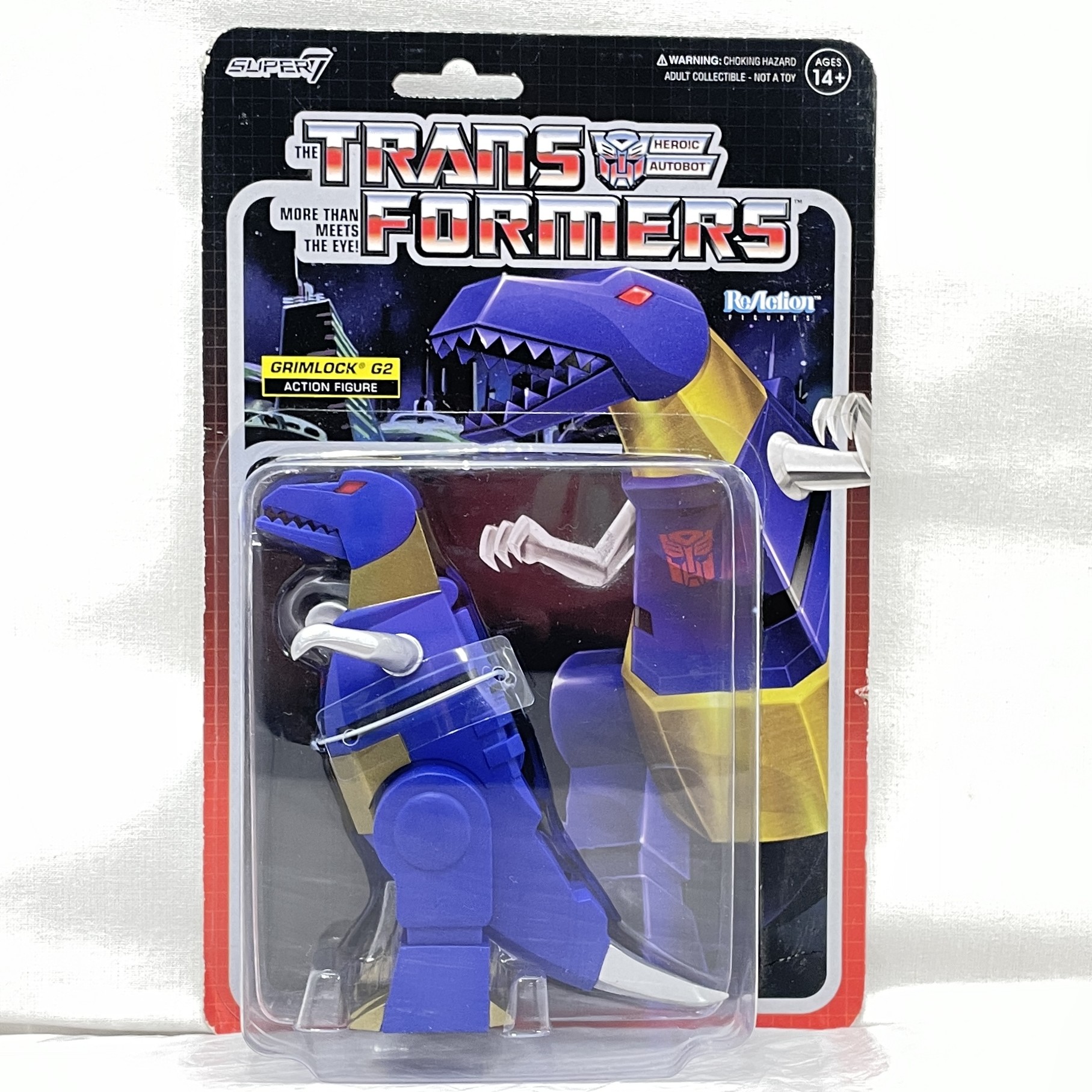 super 7 ReAction Transformers Grimlock G2