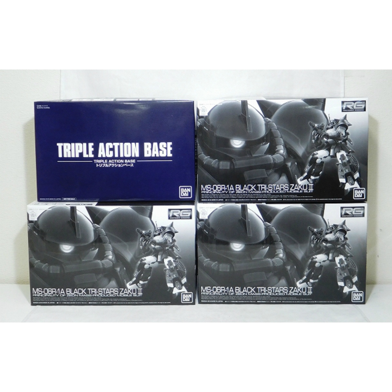 rg 黒い三連星ザクⅡ 3機セットトリプルアクションベース付き RG