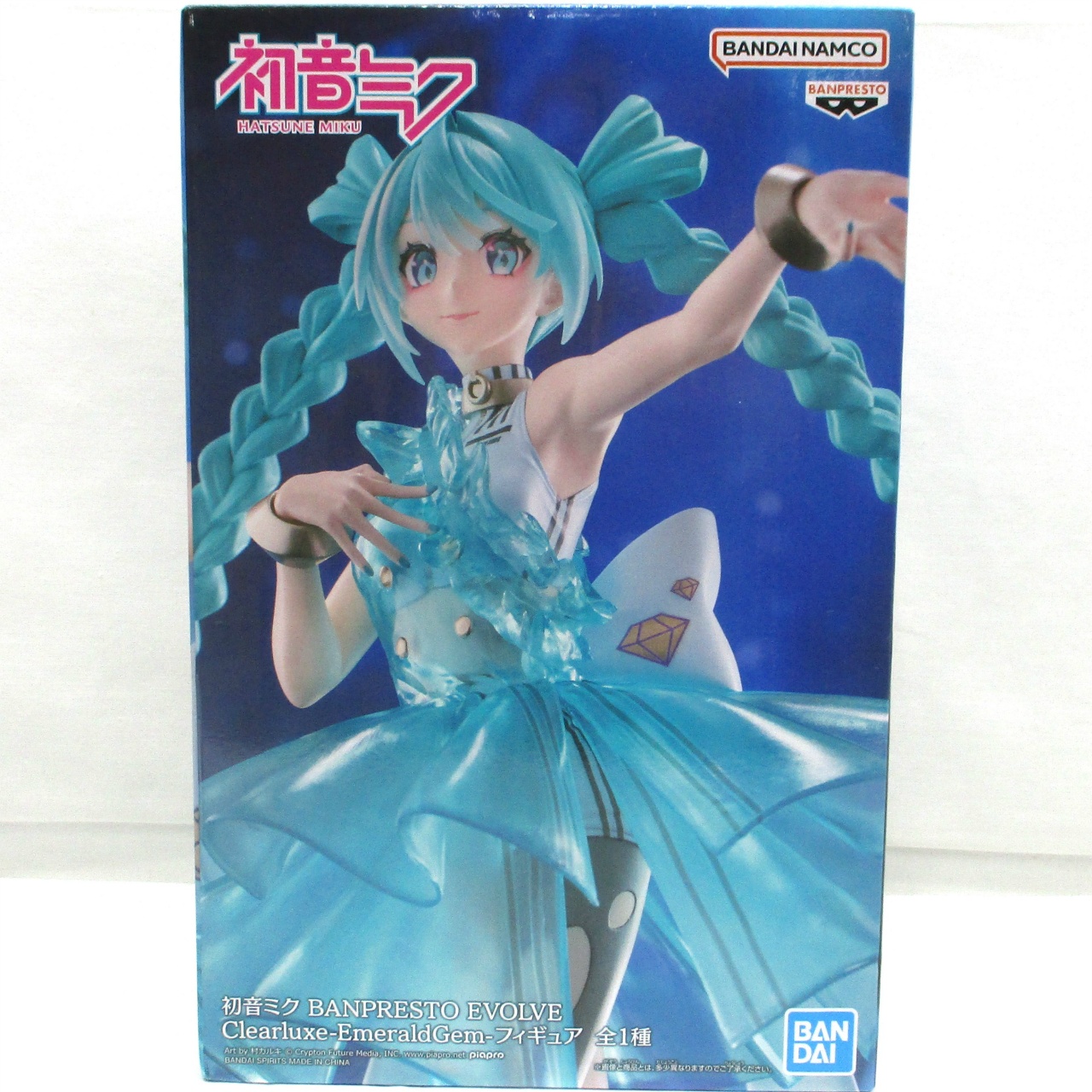 バンダイスピリッツ 初音ミク BANPRESTO EVOLVE Clearluxe EmeraldGem フィギュア