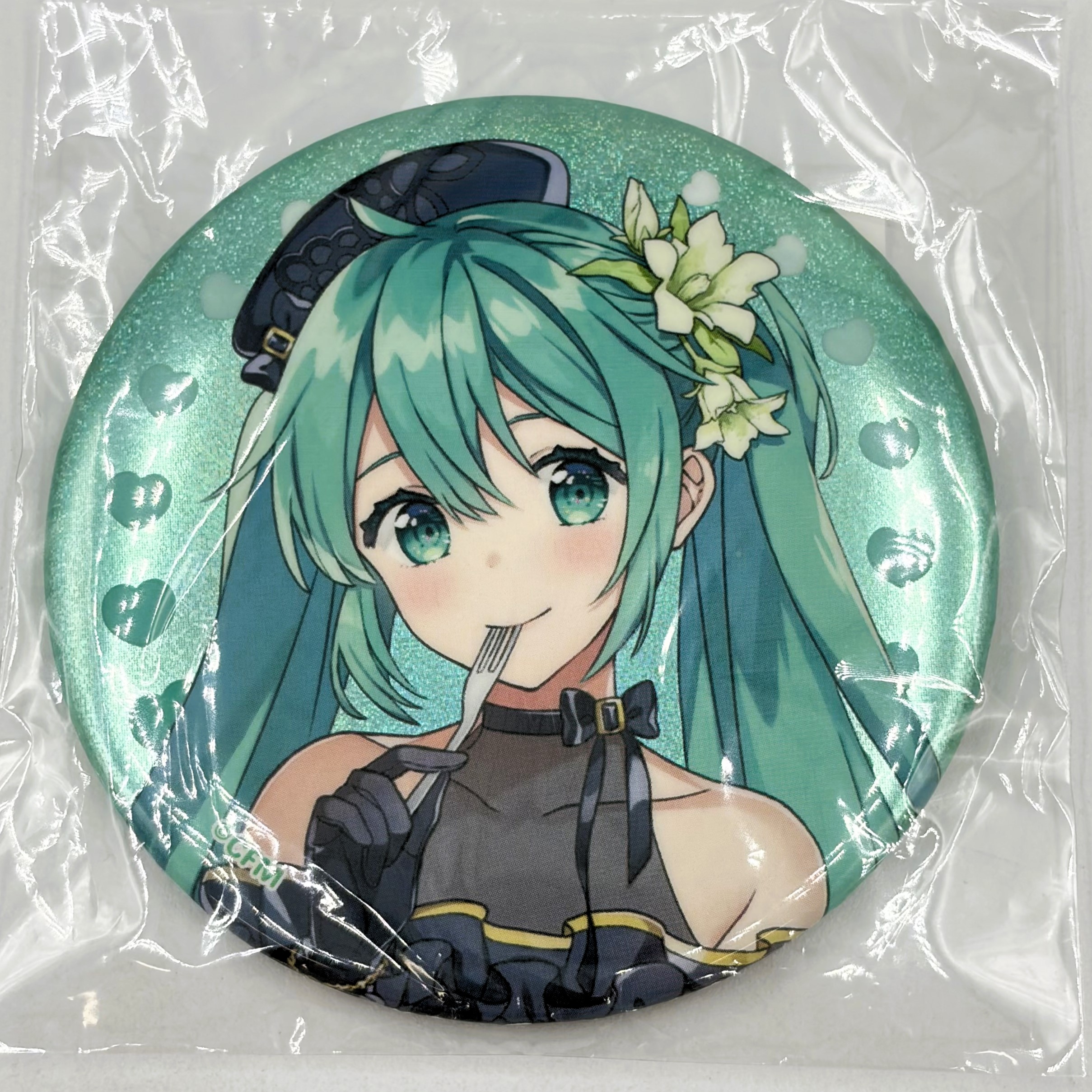 楽天コレクション KAITO 15th Anniversary E賞 缶バッジ(グリッター) 初音ミク