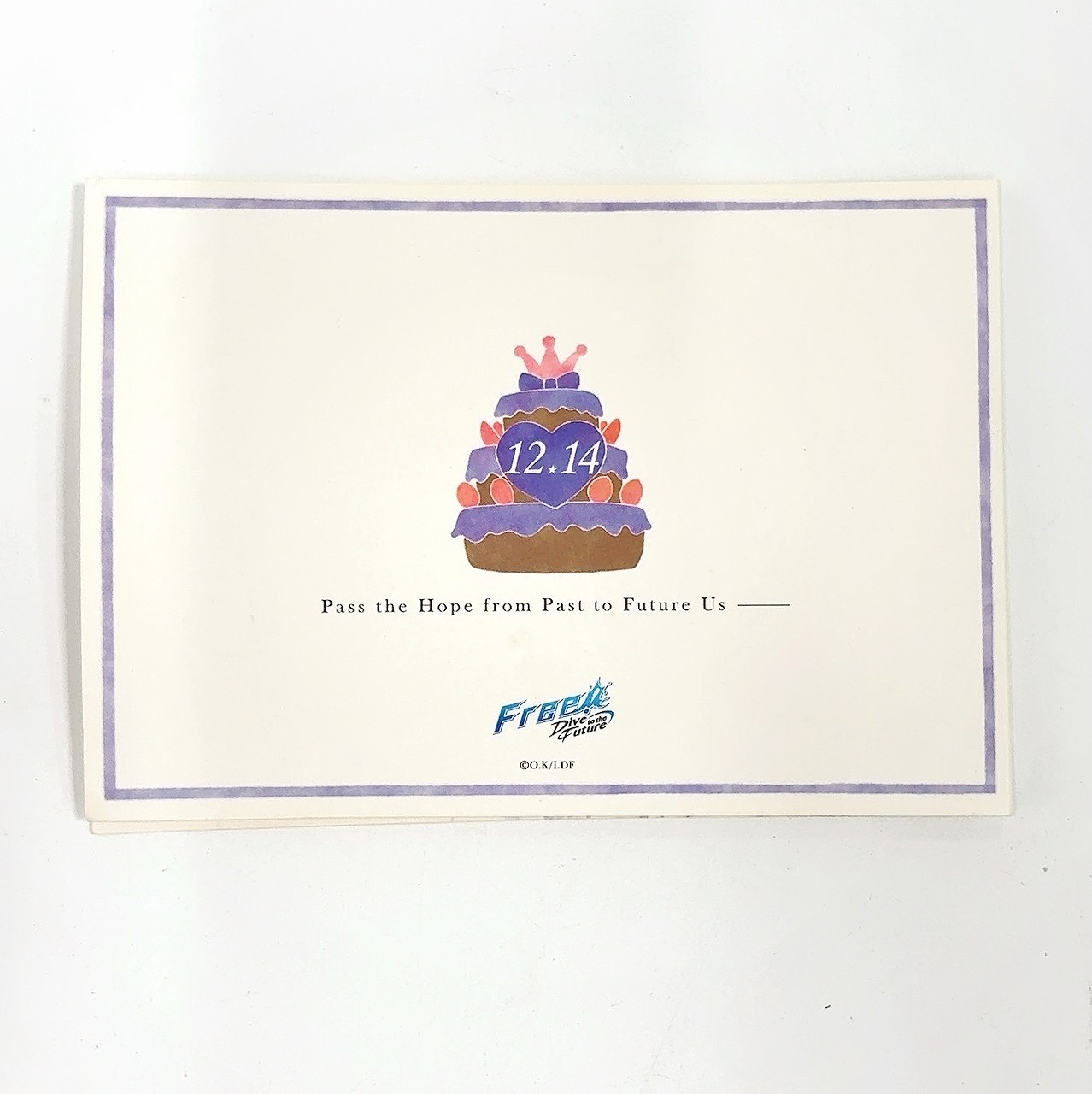 国内初の直営店 Free!-Dive to ボイスカード Birthday Hopeful Future- the その他