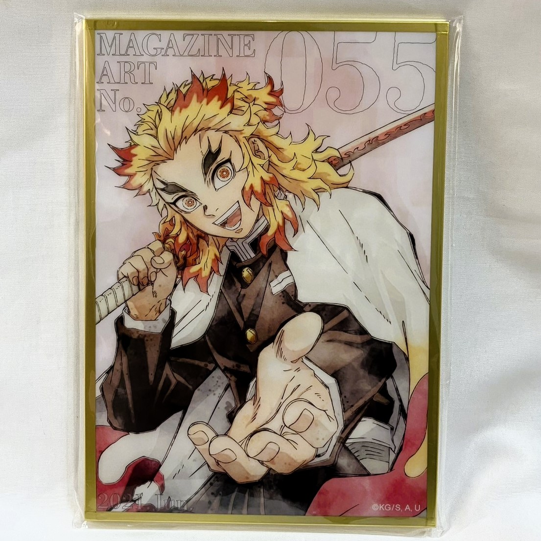 鬼滅の刃 ツキイチくじ 2604 グループC (2021年発売 No.52～65) アクリル色紙 MAGAZINE ART COLLECTION_55 煉獄杏寿郎