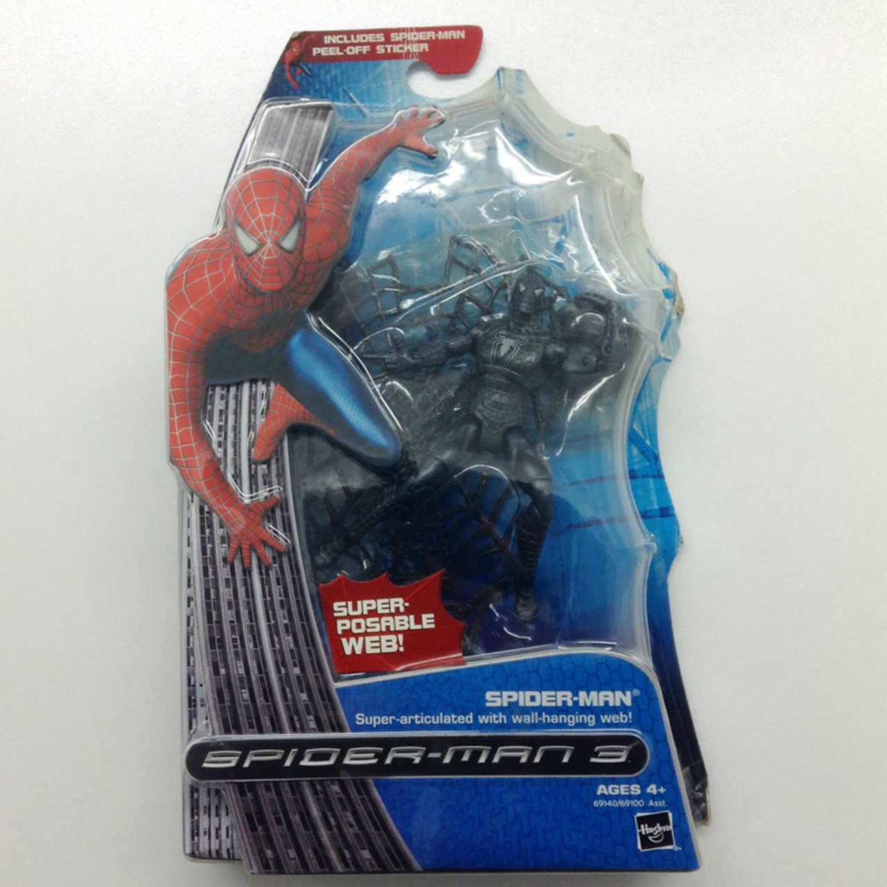 ハズブロ スパイダーマン3 6インチ アクションフィギュア ブラックスパイダーマン(ウェブ付き)