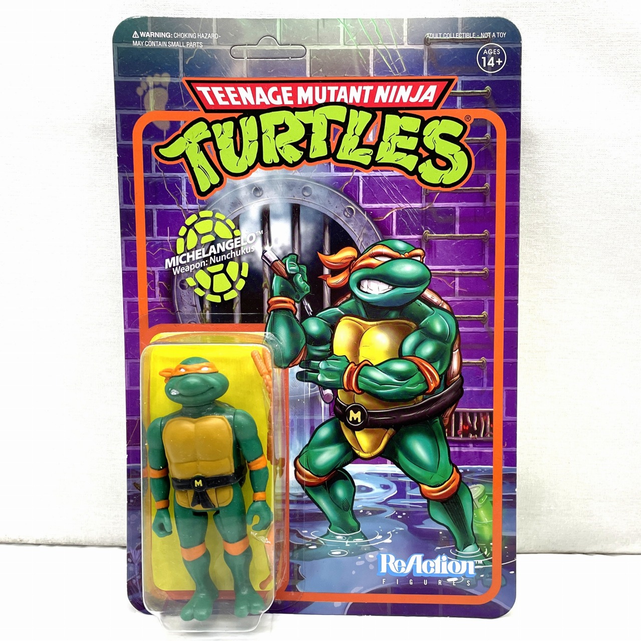 スーパー7 リ・アクション ティーンエイジ・ミュータント・ニンジャ・タートルズ TMNT ミケランジェロ