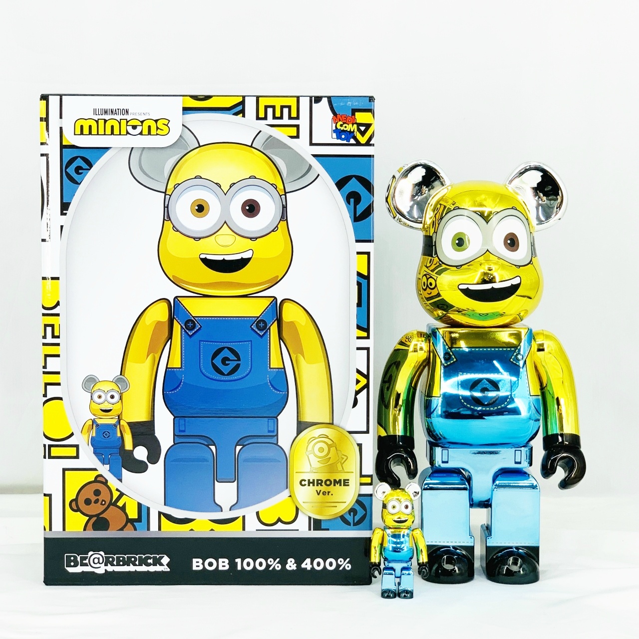 BE@RBRICK BOB Chrome Ver. 100% & 400%