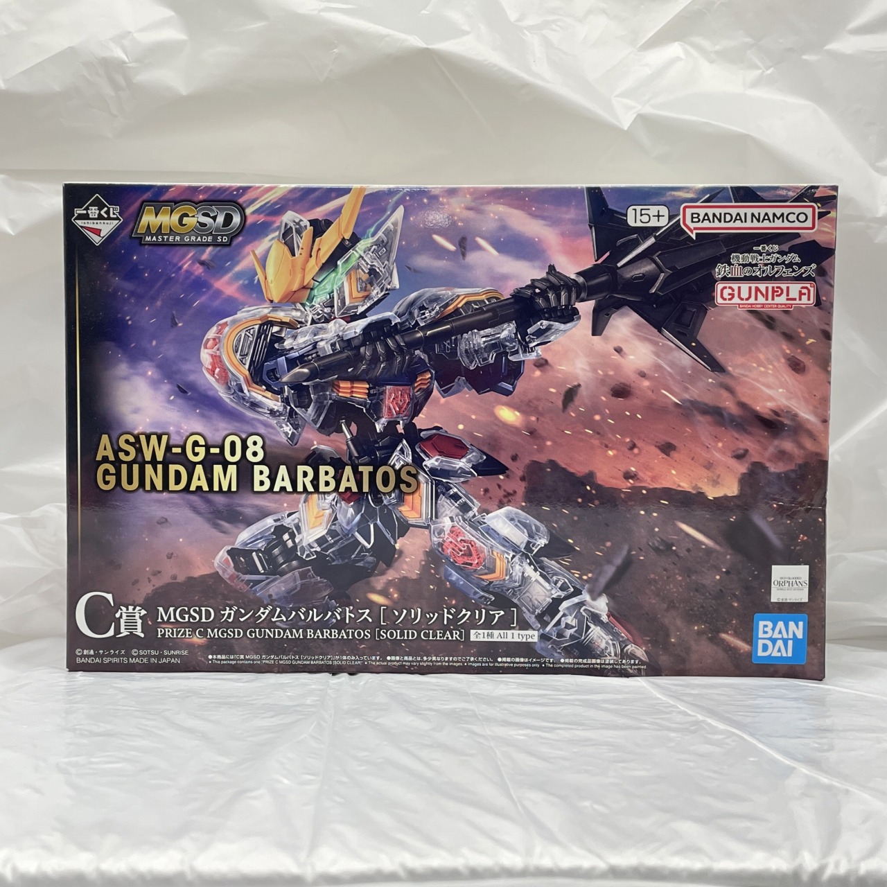 一番くじ 機動戦士ガンダム 鉄血のオルフェンズ C賞 MGSD ガンダムバルバトス[ソリッドクリア]
