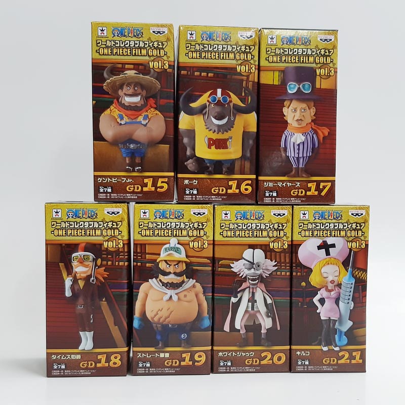 ワンピース ワールドコレクタブルフィギュア-ONE PIECE FILM GOLD-vol.3 7種セット 36592