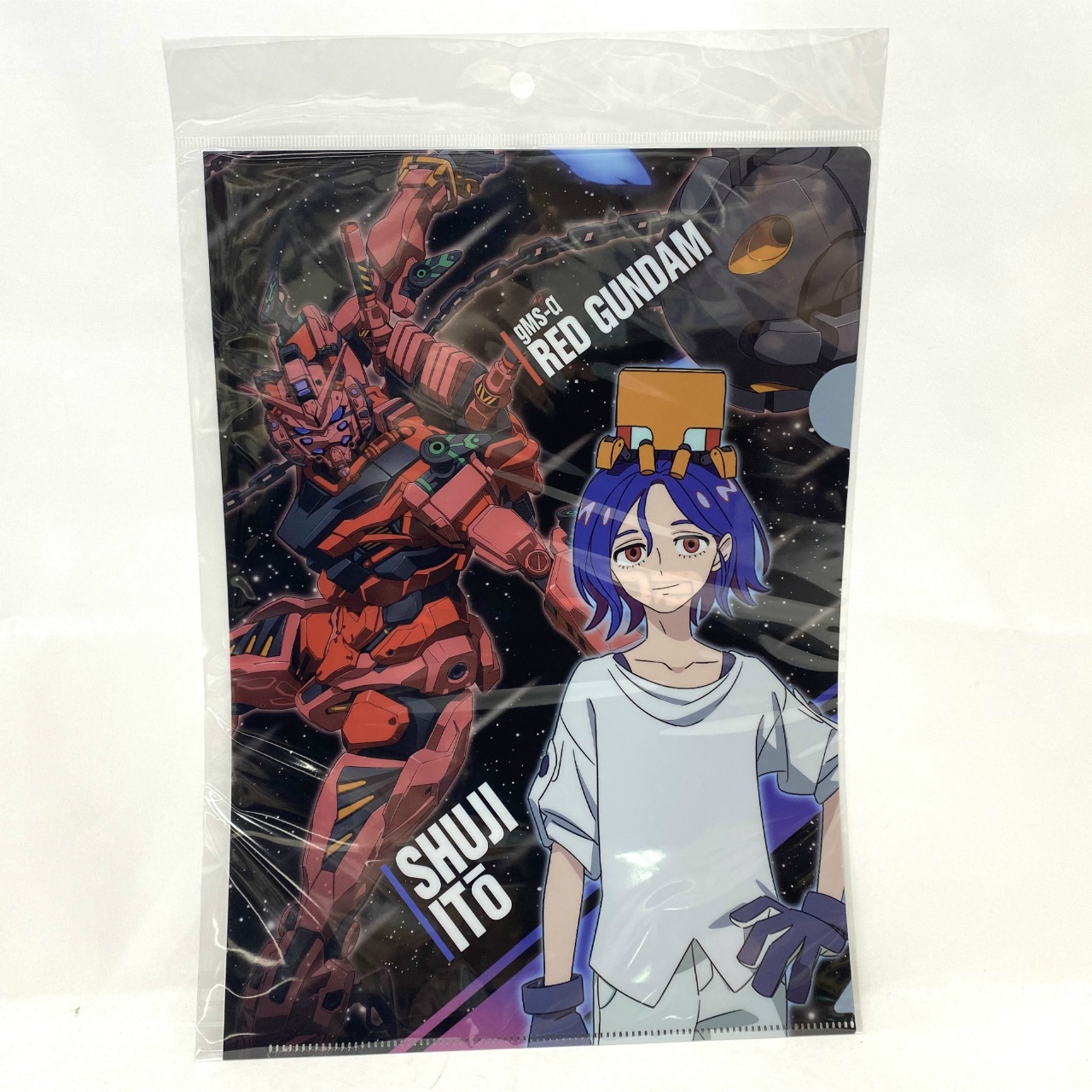 クリアファイル 機動戦士Gundam GQuuuuuuX シュウジ・イトウ&赤いガンダム