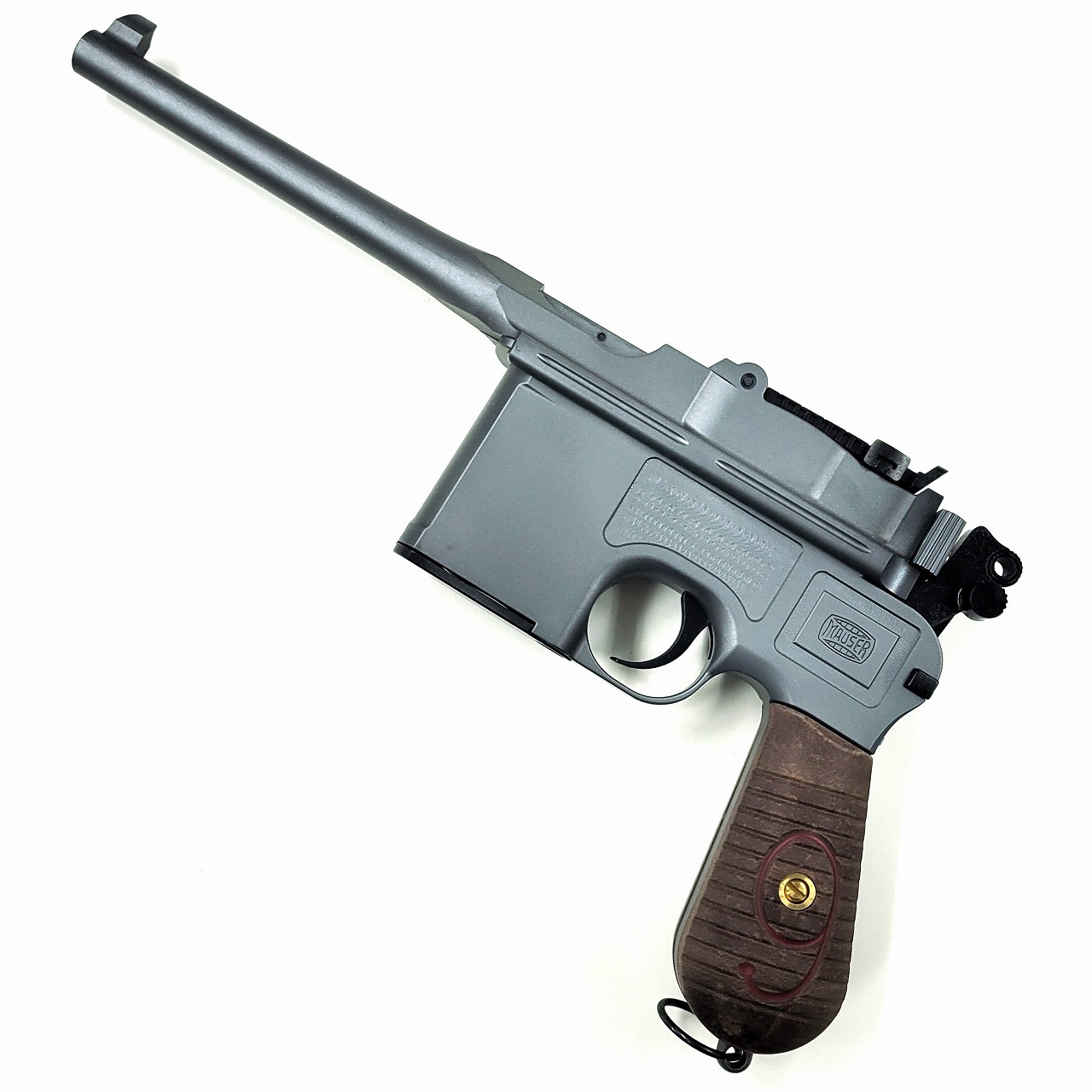 A!CTION Mauser C96 Red9 ブローバック ナチュラルフィニッシュ モデルガン