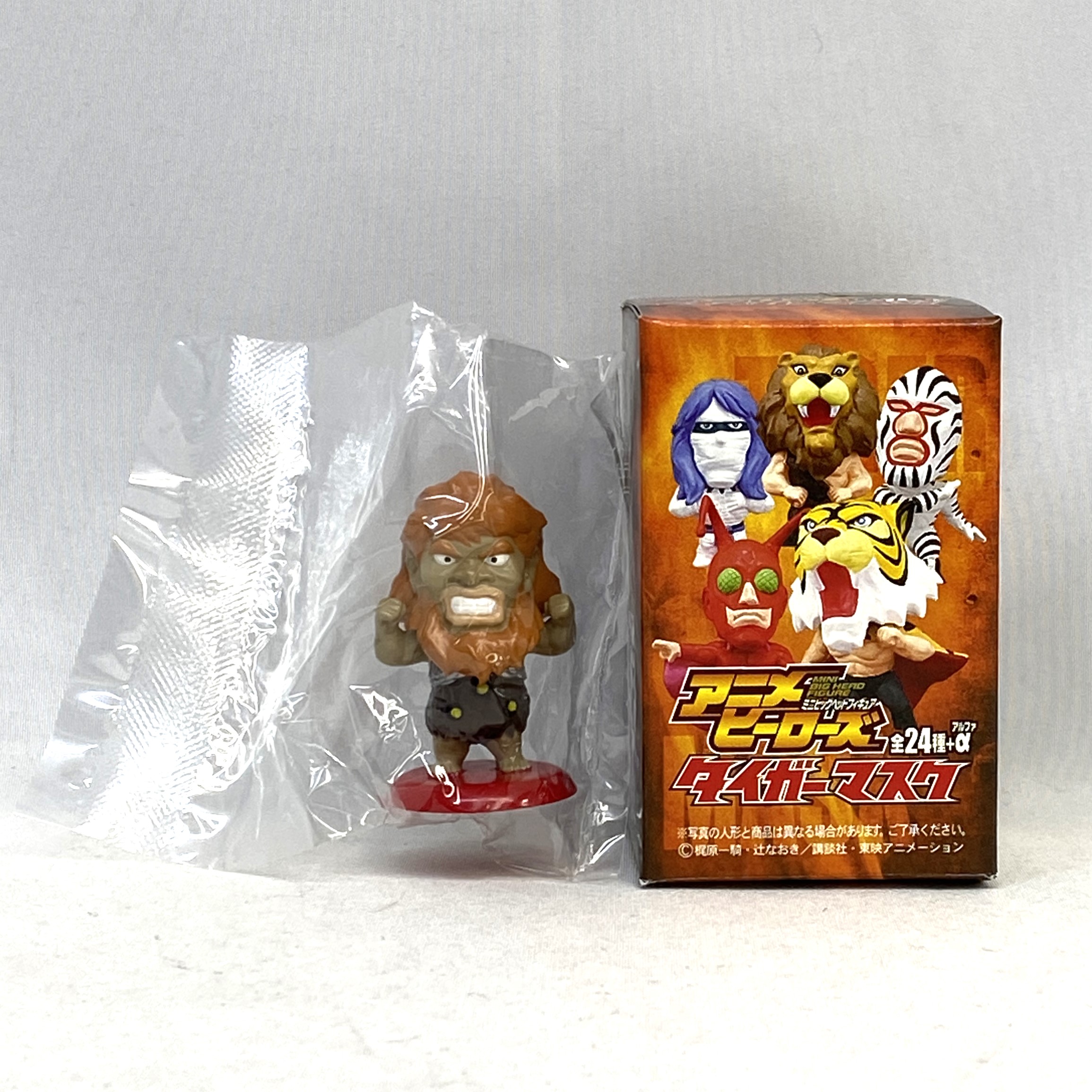キャラクタープロダクト アニメヒーローズ ミニビッグヘッドフィギュア タイガーマスク 獣人ゴリラマン