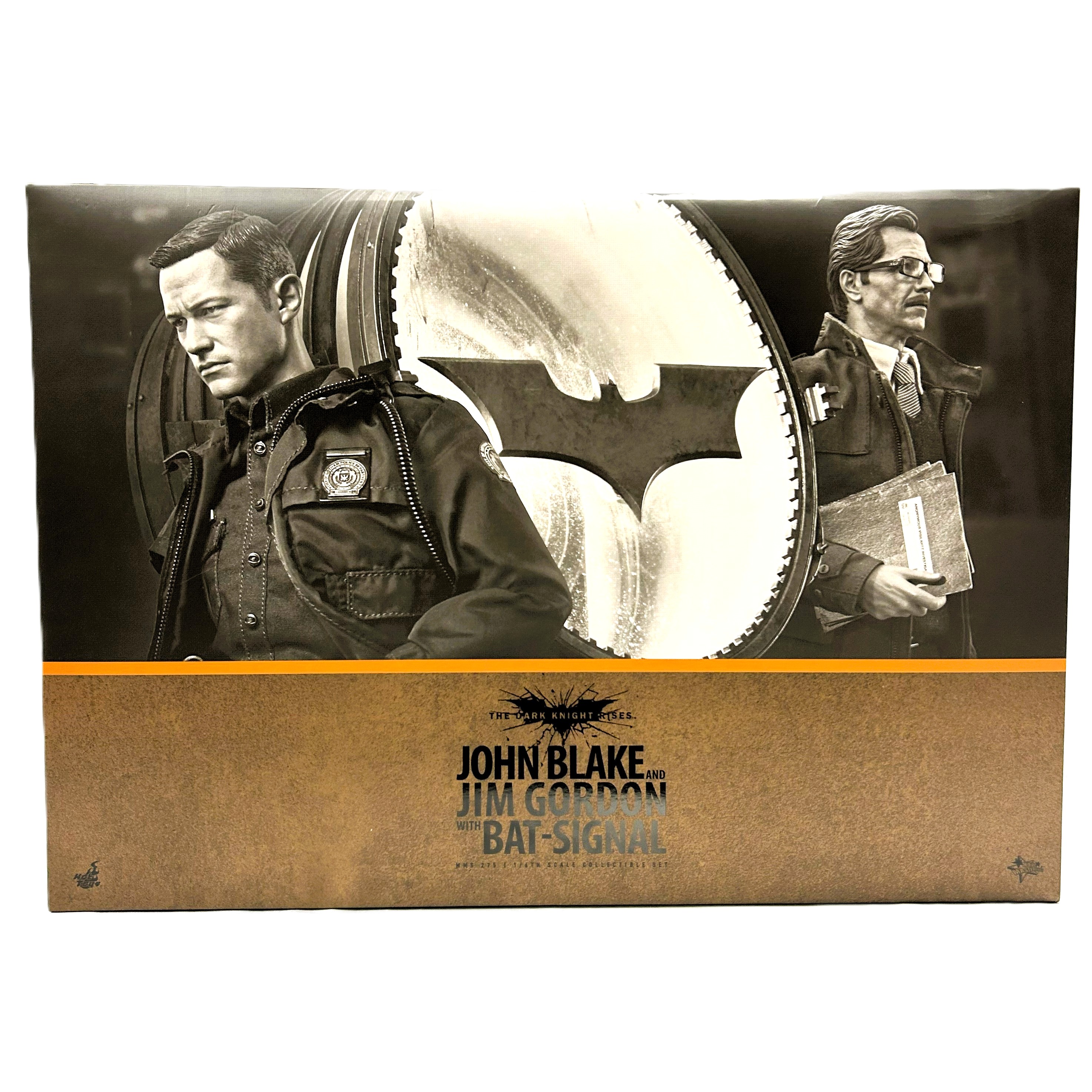 HOT TOYS Movie Masterpiece MMS275 John Blake and Jim Gordon with BAT Signal