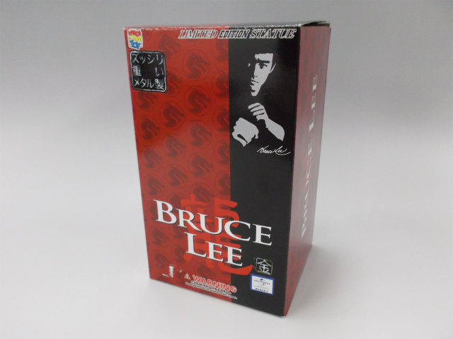 ブルース・リー ズッシリ重いメタル製スタチュー 金