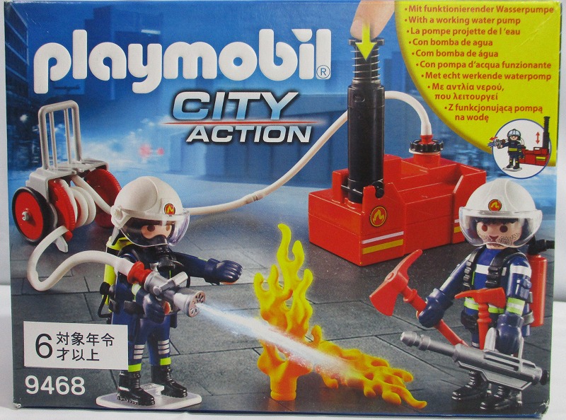 playmobil CITY ACTION 9468 消防士 ウォーターポンプ付き