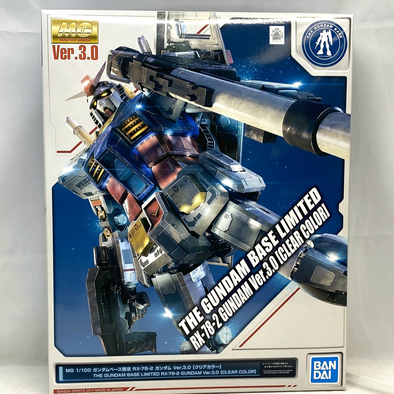 MG ガンダムベース限定 RX-78-2 ガンダム Ver.3.0 クリアカラー バンダイスピリッツ