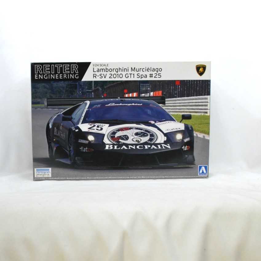 アオシマ 1/24 スーパーカーシリーズ 14 ランボルギーニ ムルシエラゴ R-SV 2010 GT1 Spa #25