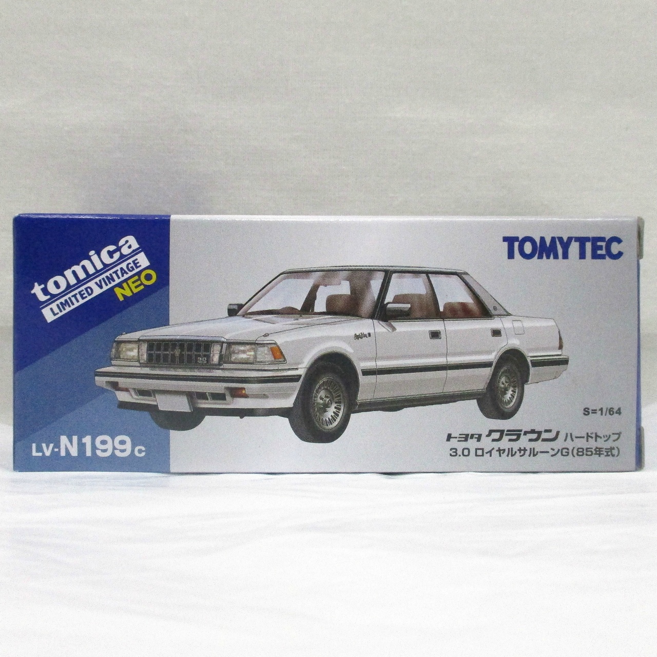 トミーテック トミカリミテッドヴィンテージネオ トヨタ クラウン ハードトップ 3.0ロイヤルサルーンG(白)85年式