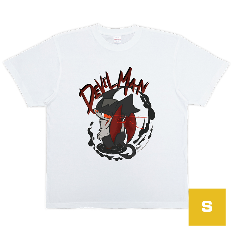 MORECATS デビルマン 悪 Tシャツ (白) Sサイズ