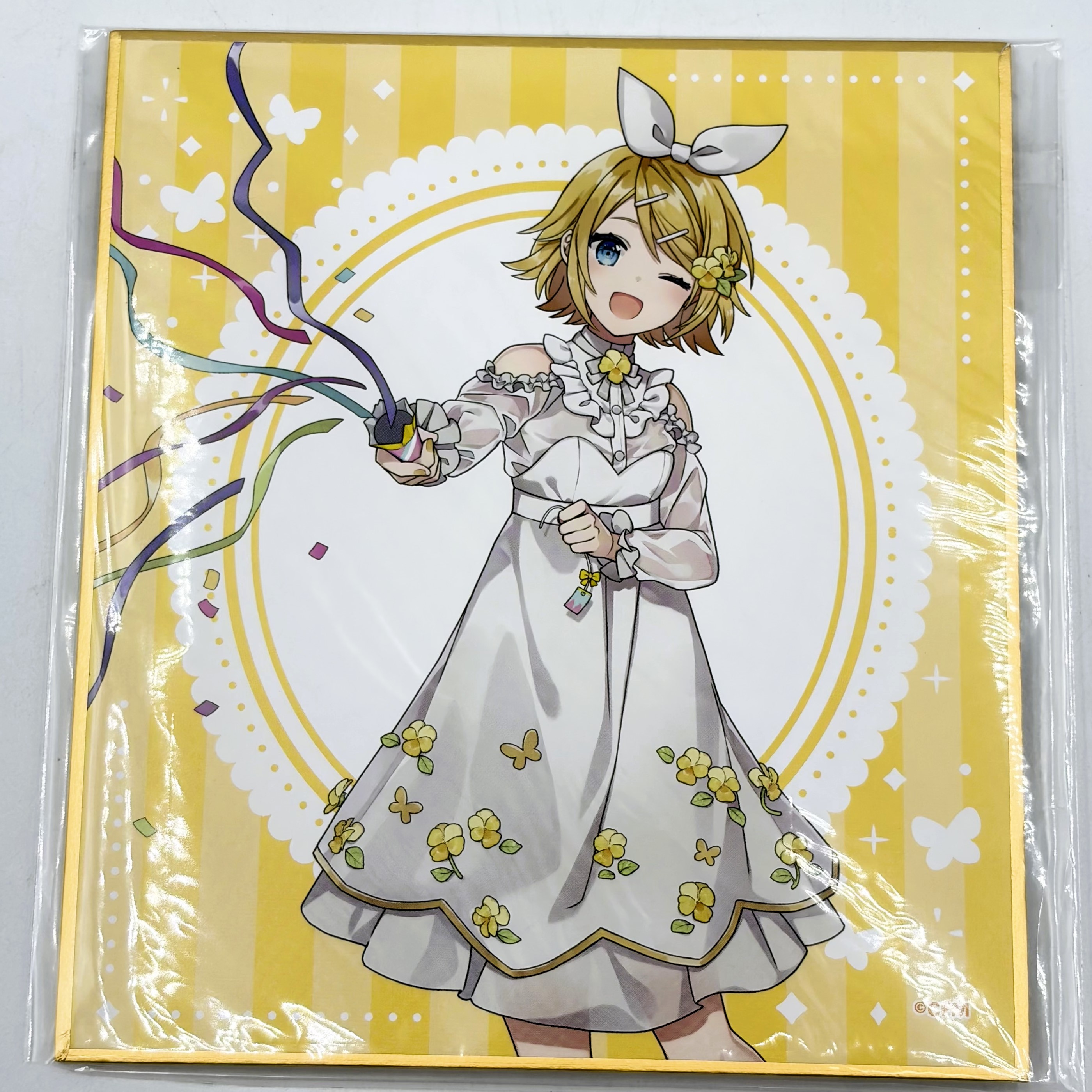楽天コレクション KAITO 15th Anniversary C賞 ミニ色紙 鏡音リン