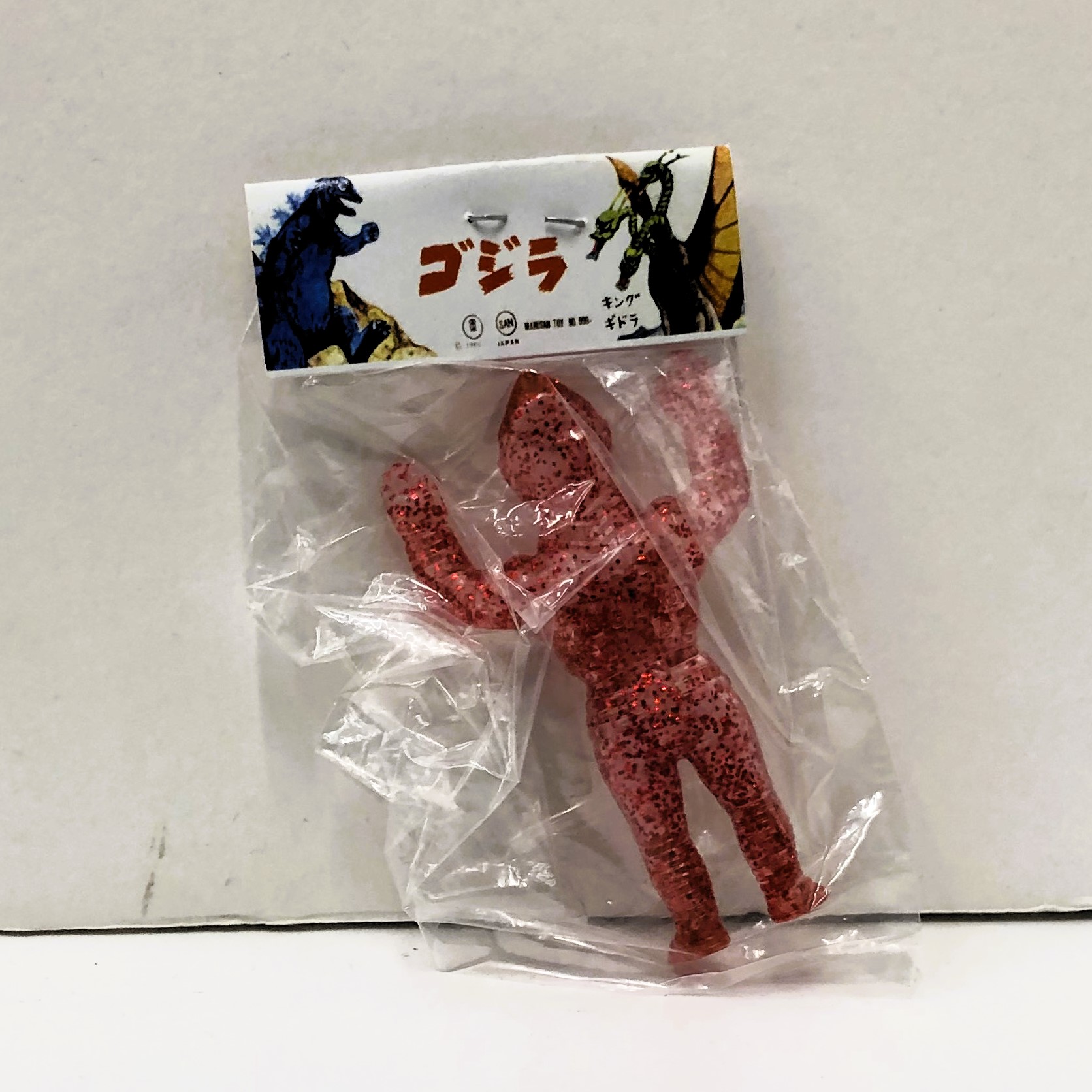 マルサン マルガチャ 60mm ジェットジャガー クリア赤ラメ 未塗装