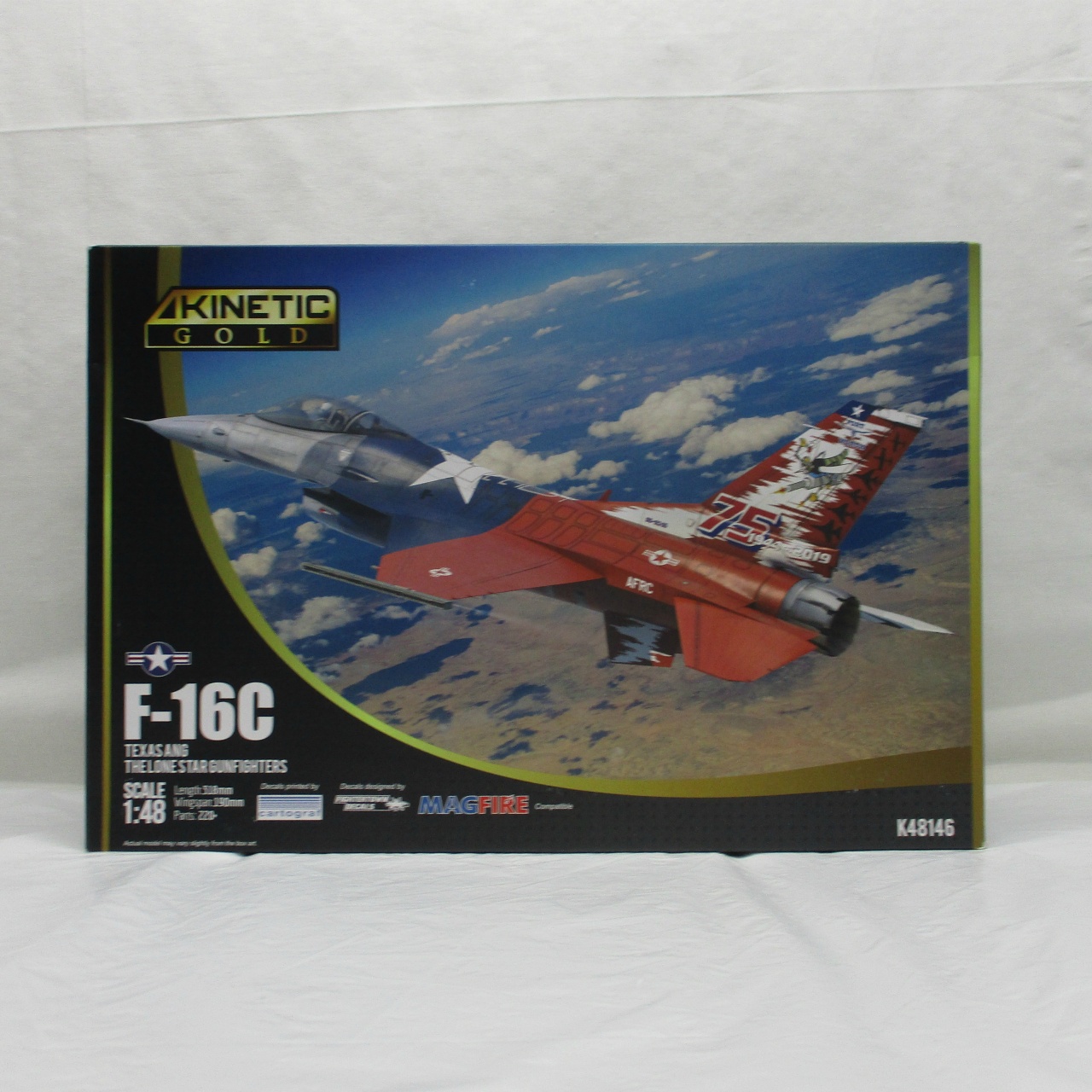 キネテック 1/48 F-16C ブロック30 テキサス空軍州兵 ローンスターガンファイターズ