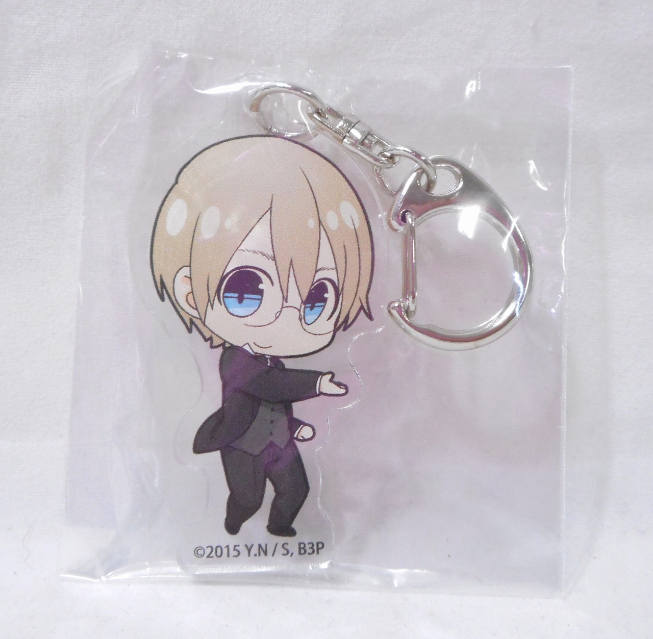 Blood Blockade Battlefront x AnimateCafe Shop Trading Acrylic Keyholder - Black