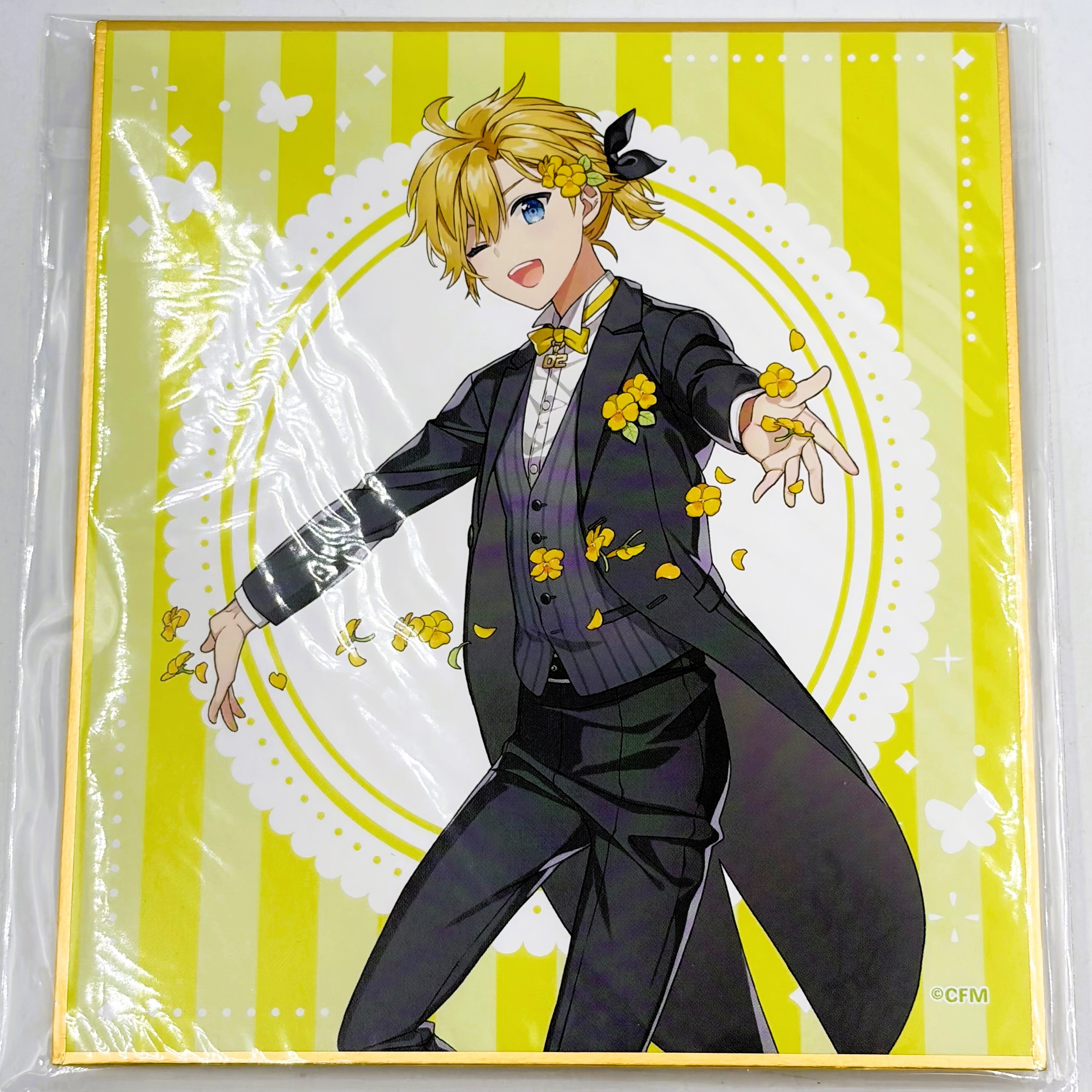 楽天コレクション KAITO 15th Anniversary C賞 ミニ色紙 鏡音レン