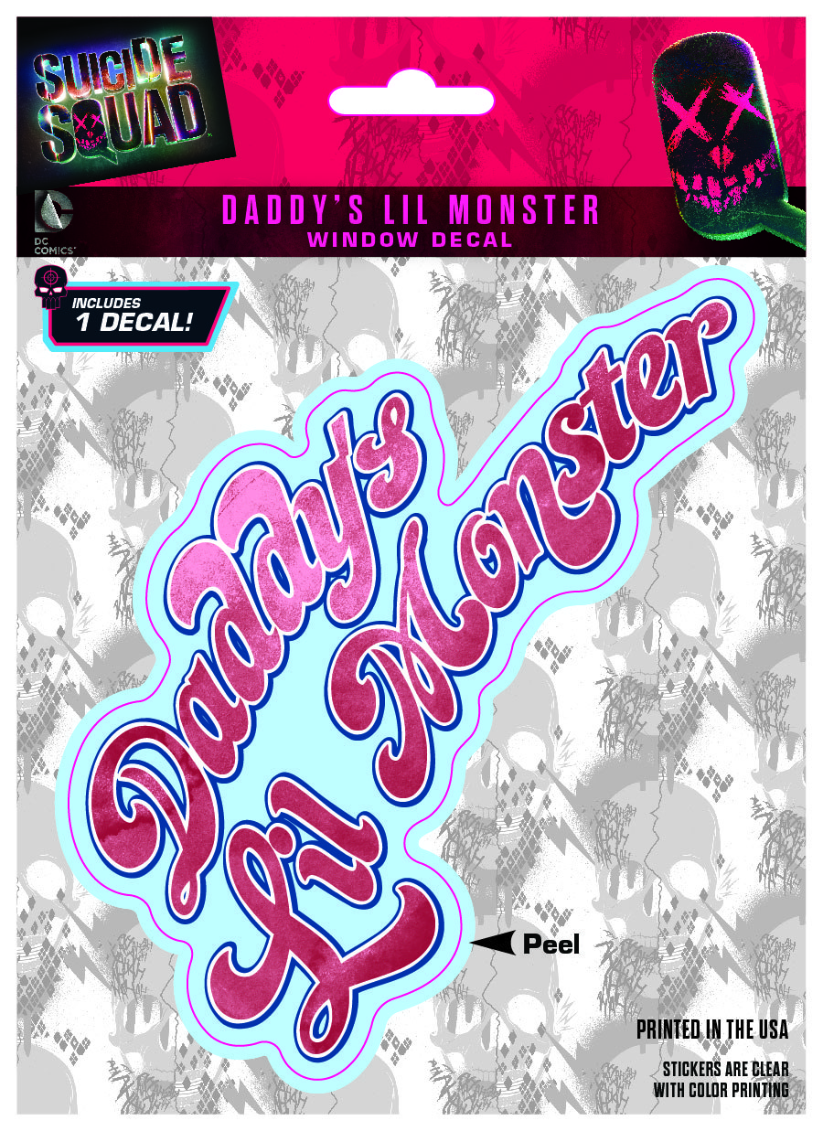 Suicide Squad Daddy's Lil Monster Decal