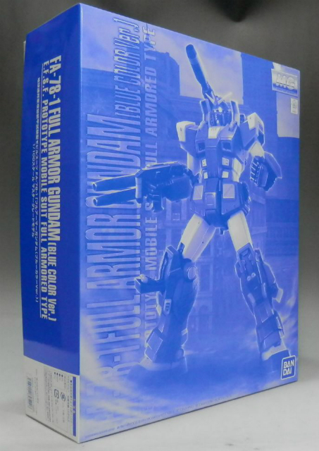 Master Grade 1/100 Full Armor Gundam Blue Color Version