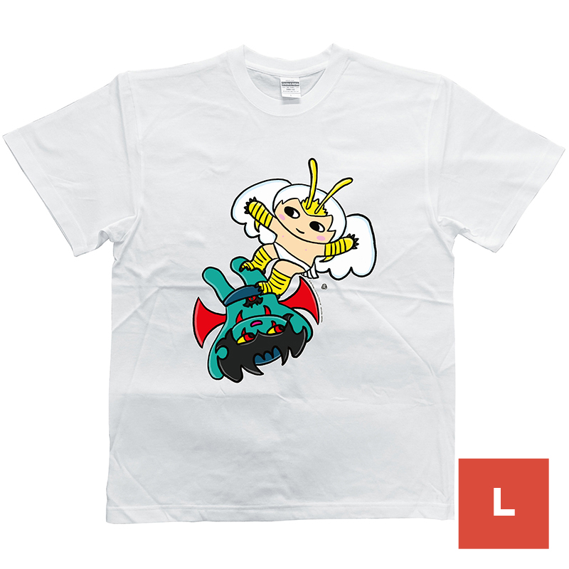 おふとん天国 デビルマン・シレーヌ Tシャツ (白) Lサイズ