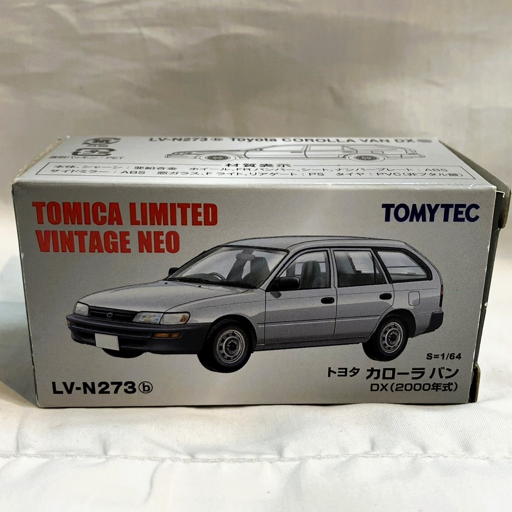 トミーテック トミカ リミテッドヴィンテージ NEO 1/64 LV-N273b トヨタ カローラバン DX(銀)2000年式