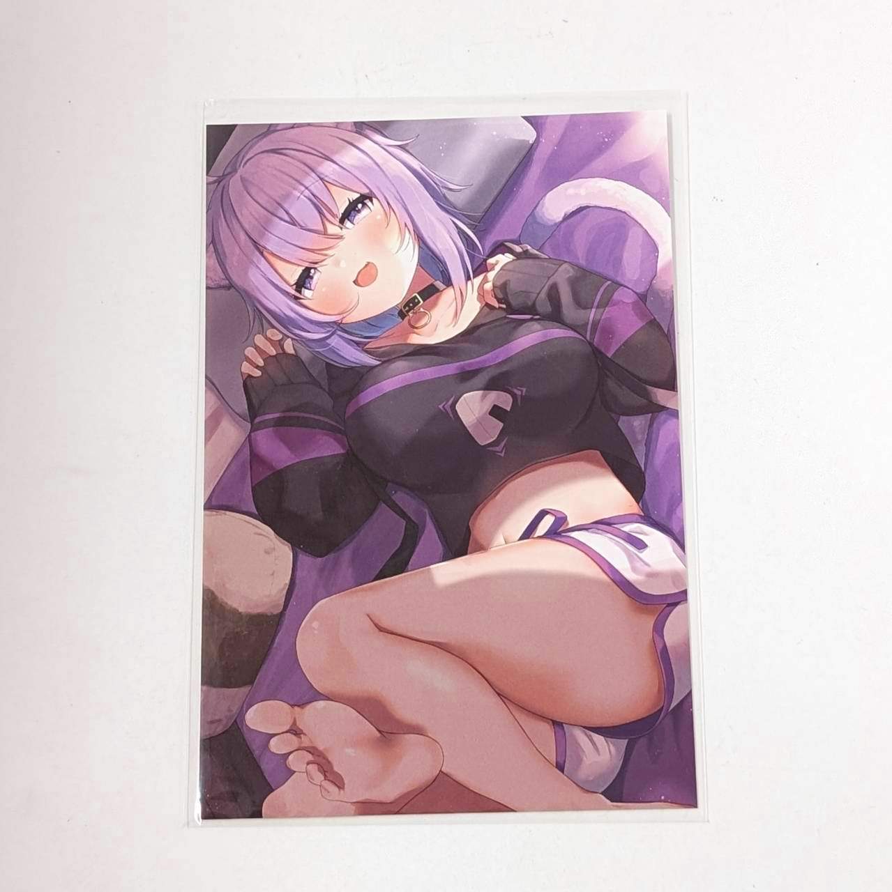 hololive Nekomata Okayu 600,000th anniversary Nekomata Okayu Postcard with illustration by Dr. ksk