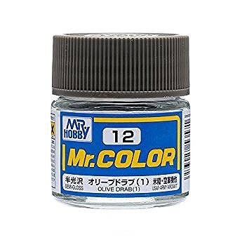 GSIクレオス Mr.カラー C12 オリーブドラブ(1)(旧)