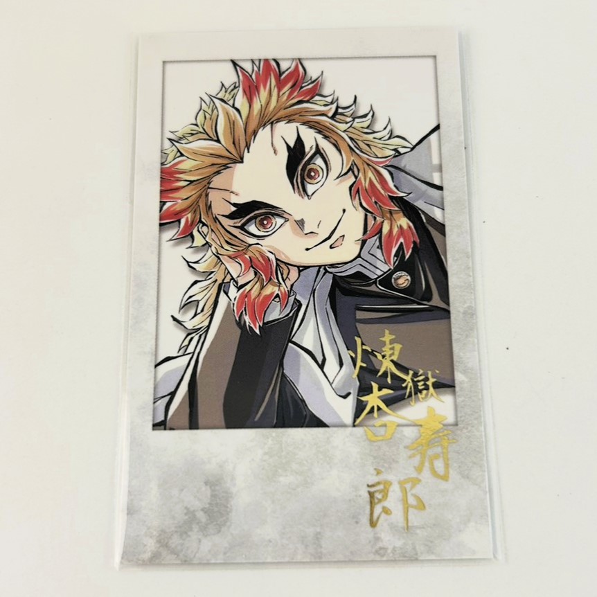 C104 鬼滅の刃 桂稽古編 煉獄杏寿郎 寝そべりセット チェキ風ブロマイド 煉獄杏寿郎 単品