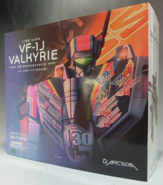 アルカディア マクロス 1/60 完全変形 VF-1J マクロス30周年塗装機