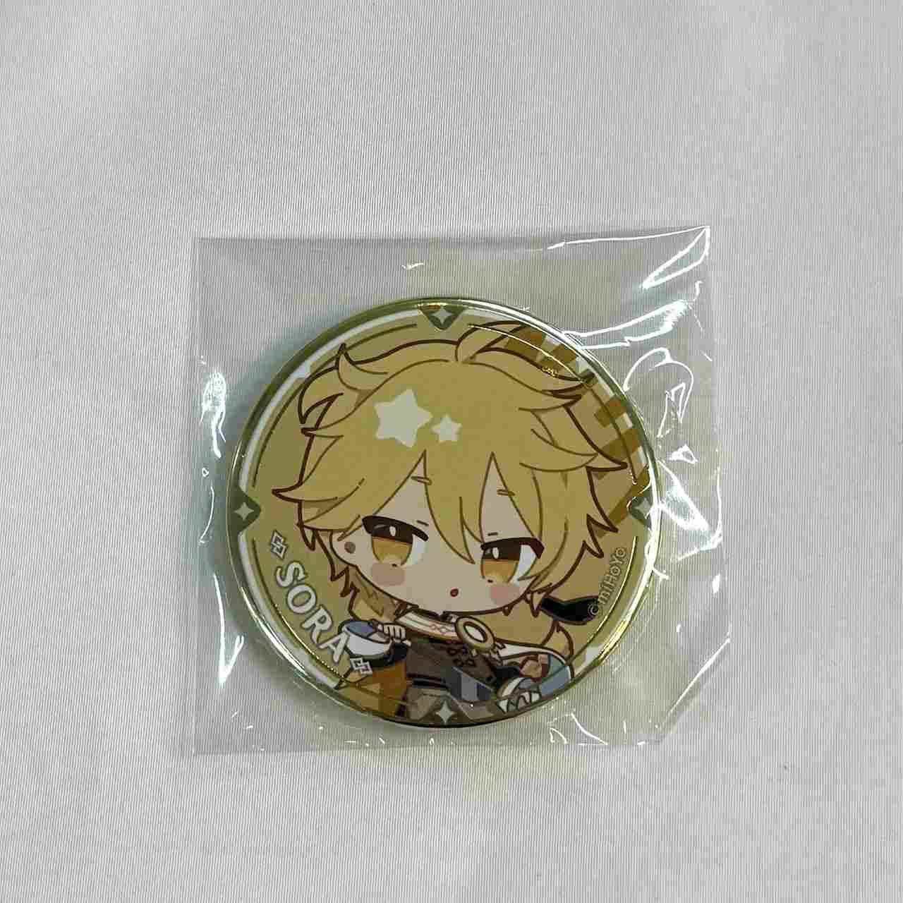 Genshin Impact x Sweets Paradise -Rock and Flower Festival- Chibi Character Trading badge Sora