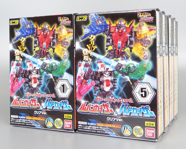 バンダイ ミニプラ 怪盗戦隊ルパンレンジャーVS警察戦隊パトレンジャー VSビークル合体シリーズSP01 ルパンカイザー&パトカイザー クリアVer. 全8種セット