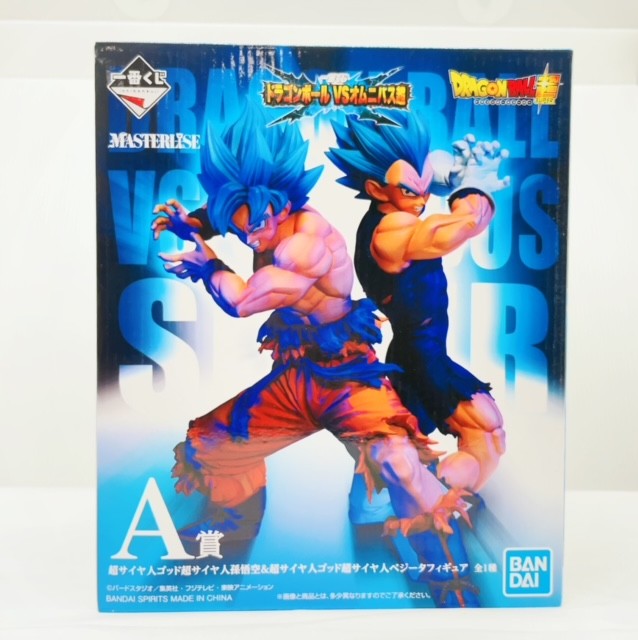 Ichiban Kuji Dragon Ball VS Omnibus Super A Award Super Saiyan God Super Saiyan Son Goku & Super Saiyan God Super Saiyan Vegeta Figure