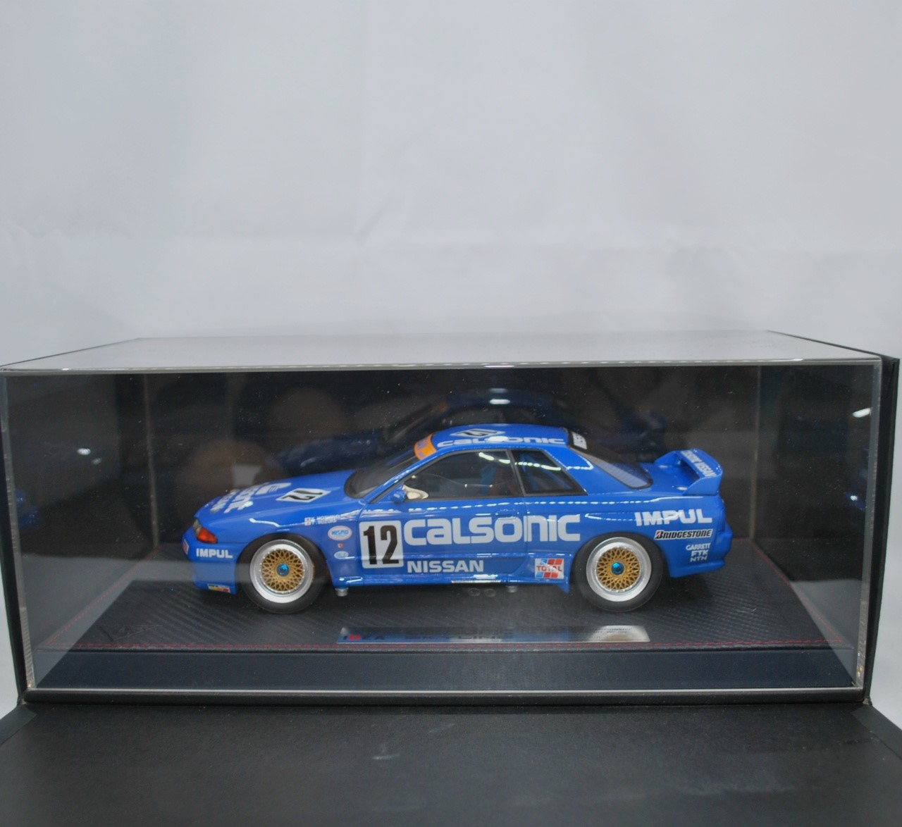 メイクアップ IDEA 1/18 日産 スカイライン GT-R Gr.A カルソニックインパル JTC 西日本サーキット 優勝 #12