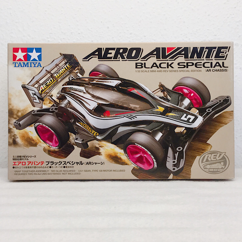 タミヤ ミニ四駆 REV エアロアバンテ ブラックスペシャル (ARシャーシ)