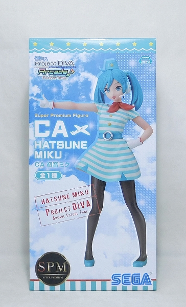 SEGA Hatsune Miku Project DIVA Arcade Future Tone Super Premium Figure Hatsune Miku Cabin Attendant