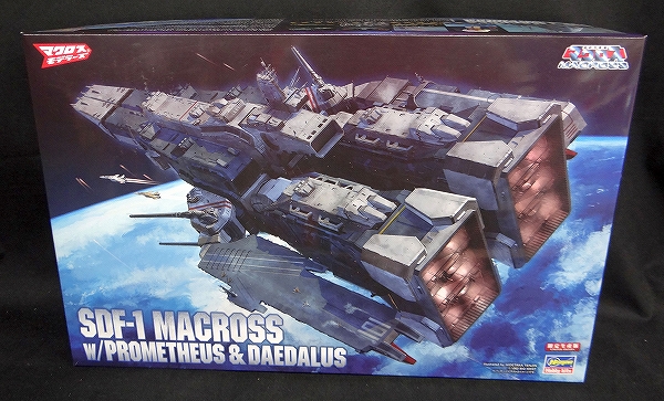 ハセガワ 1/4000 SDF-1 マクロス要塞艦 w/プロメテウス&ダイダロス