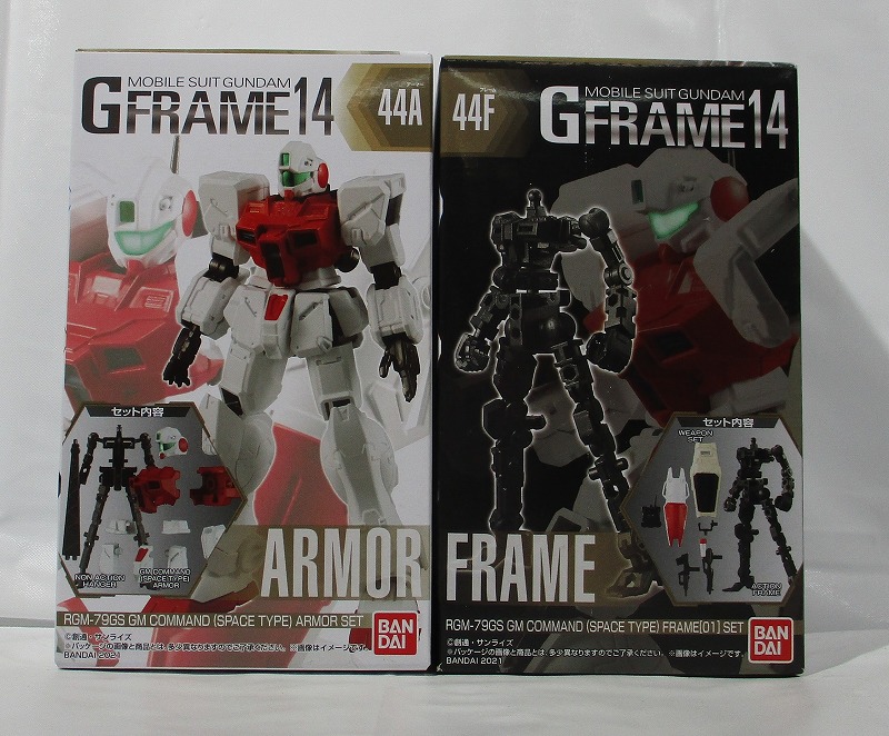 機動戦士ガンダム GFRAME14(Gフレーム14) 44 ジム・コマンド(宇宙戦仕様) 2種セット(アーマーセット&フレームセット)
