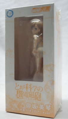 電撃大王×コトブキヤ 御坂美琴 電撃大王 白水着フィギュア アニメver. 1/8PVC とある科学の超電磁砲(レールガン)