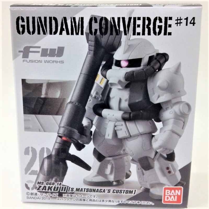 FW Gundam Converge No.14 205 MS-06R-1A ZAKU II Shin Matsunaga's Custom Type
