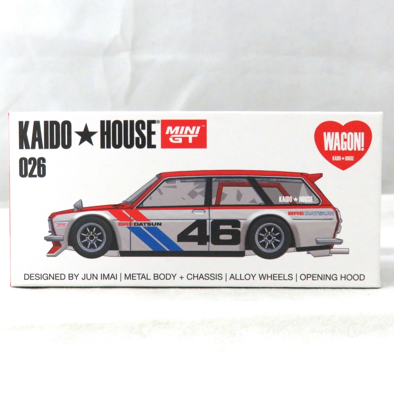TSM 1/64 MINIGT ダットサン KAIDO  510 ワゴン BRE V1(右ハンドル)