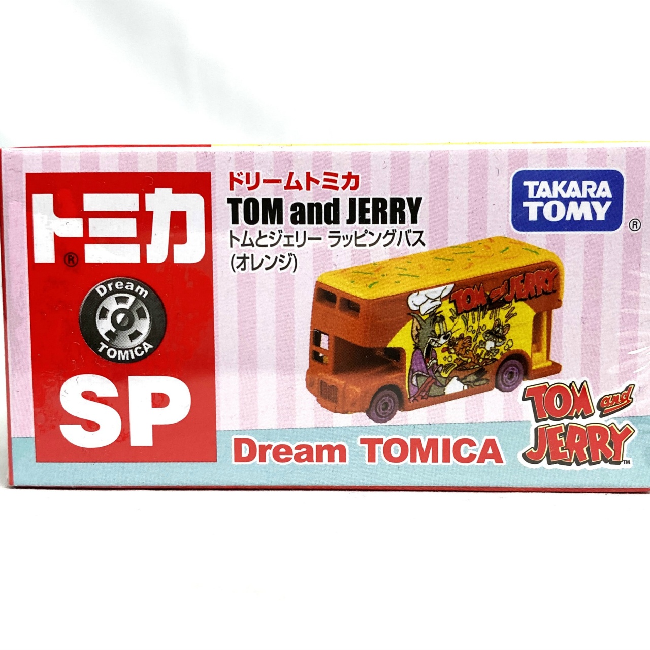 タカラトミー ドリームトミカ SP トムとジェリー ラッピングバス(オレンジ)