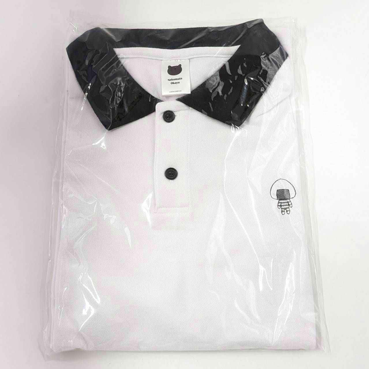 Hololive Nekomata Okayu Birthday Commemoration 2023 Polo Shirt White One Size Fits All
