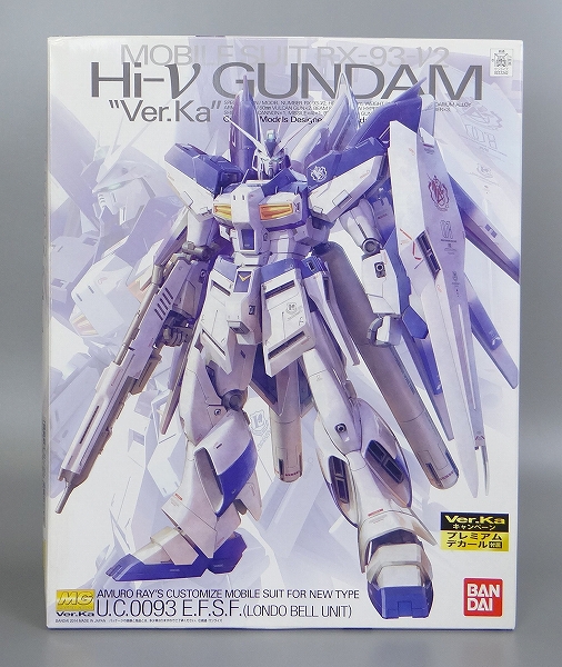 MG Hi-νガンダム Ver.Ka プレミアムデカール付き
