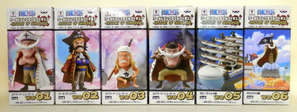 ワンピース ワールドコレクタブルフィギュア HISTORY OF SHIROHIGE 全6種セット